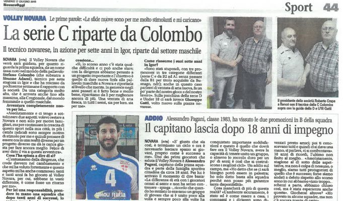 NOVARA OGGI VENRDI' 17/06/2016